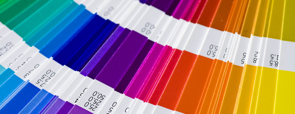 Open Pantone sample colors catalogue