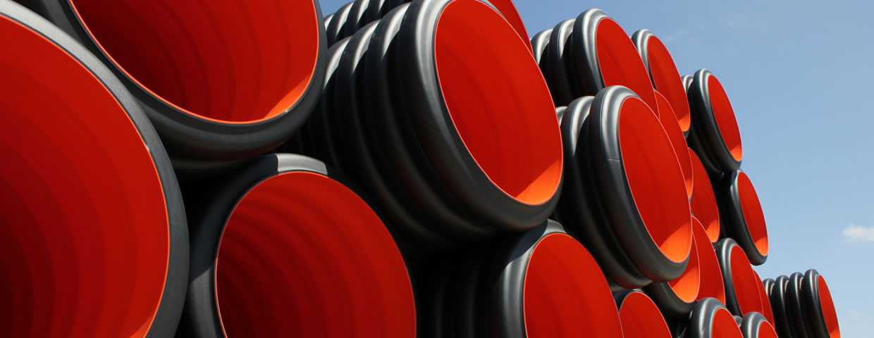 PVC corrugated pipes
